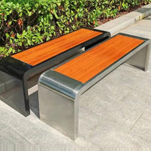 VHDY85KA Park Stainless Steel Park ChairOutdoor BenchesBenchesCourtyardCommunity Leisure Entryway(XS)
