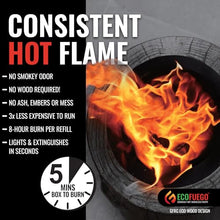 El Fuego Wax-Burning Fire Pit with Refill, Graphite Grey
