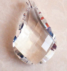 90pcs/lot 63mm Clear Crystal Pear Shape Glass Chandelier Parts Suncatcher Decorative Accessories