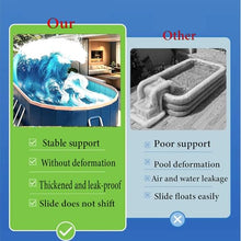 AErosx Non-Inflatable PVC Folding Swimming Pool, Large Capacity Outdoor Pool Easy Setup Quick Fill & Drain Compact Storage for Patio Garden Beach Summer Water Party(3.6m/141.7in/11.8ft)