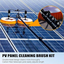 Sunseota Photovoltaic Panel Cleaning Machine with Water Pump, Electric Pool Cleaning Brush w/Adjustable Brush Head, Extendable Window Cleaning Pole Cleaner Kit, Photovoltaic Mainselectricity-7.5M