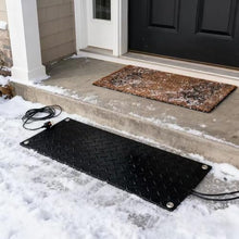 ZRUTIMI Porch Entrance Snow-Melting pad with Plug, Anti-Slip Rubber Heating pad for Snow Removal on Sidewalks, Steps and Decks in Winter(60x160cm/23.6x63in)