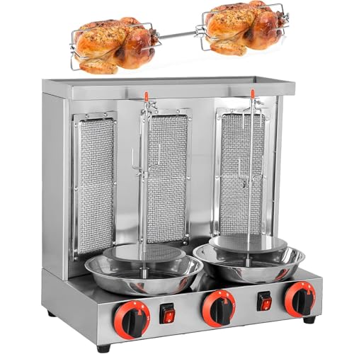 Acivirdde Barbecue Grill, Automatic Gas Electric Barbecue Grill, Vertical Barbecue Grill, Stainless Steel Cooking Tools, Barbecue Cooker Machine