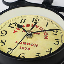 EHVYBDX Wall Clock, Outdoor Garden Double Sided Wall Clock, Retro Metal Silent Station Clock, Operated Decorative Antique Hanging Clock for Indoor and Outdoor 5 ?in