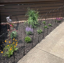 Decorative Garden Fence 5 Pack Black Animal Barrier Fence