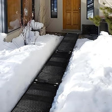 SHENGSHIYU Heat Tracks Snow and Ice Melting Mats,14 * 118in/36 * 300cm,for Melting Snow,Ice,PVC Heated Floor Mat with Non-Slip Texture,Stair Heated Mats for Winter Snow Melting 4Pack