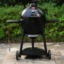 Char-Griller AKORN 20-Inch Kamado Charcoal Grill and Smoker, Triple-Wall Insulated Steel with Cast Iron Grates, Warming Rack and EasyDump Ash Pan, 445 Sq. In. Cooking Area, Black
