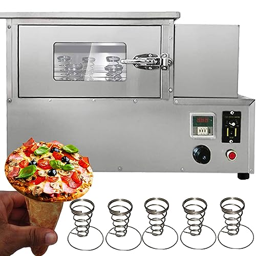 TXMACHINE 4 cone maker machine commercial pizza cone machine Handheld Pizza Making Machines for pizza shop with pizza oven,Display Cabinet (Pizza Oven, 220V/50HZ)