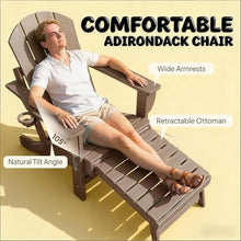 Seeheool Stylish Folding Fire Pit Chair,Adirondack Chair Set of 2,Outdoor Fire Pit Chair