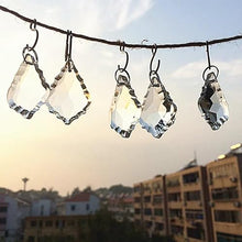 Chandelier Crystal Prisms Pendants 192pcs/lot 50mm Crystal Maple Leaf suncatcher Pendants Clear K9 Glass Crystal Maple Leaf Shape Chandeliers Parts Chandelier Crystal Prisms Pendants