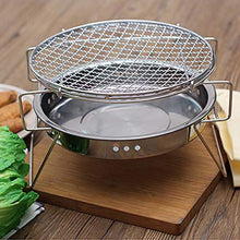 Portable Stainless Steel BBQ Grill Folding Mini Pocket Barbecue Accessory for Home Park Camping Picnic Tool