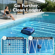 [2026 Release] Automatic Robotic Pool Vacuum for Inground & Above Ground Pools, Wall Climbing Pool Vacuum Cleaner, Cleans Floor, Walls, Waterline, Drain & Skimmer up to 2150 Sq. Ft., 190 Min