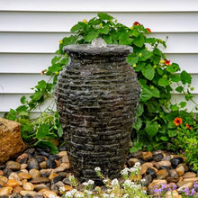 Aquascape Stacked Slate Urn Fountain, 24 inch H (61 cm), 78359