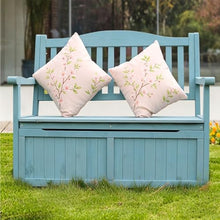 Jidanmian Storage Bench Deck Box for Patio Furniture, Solid Wood, Large Outdoor Bench Front Porch Decor and Outdoor Seating – Perfect to Store Garden Tools and Items(B)