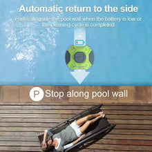 Automatic Cordless Robotic Pool Cleaner, 180 Minutes Runtime, Ideal for In-Ground Flat Pools Up to 1000 Sq.Ft