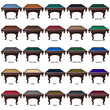 Playcraft Charles River 8' Espresso Slate Pool Table with Leather Drop Pockets