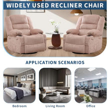 GarveeLife Swivel Rocker Recliner Chair for Adults Manual Nursery Recliner