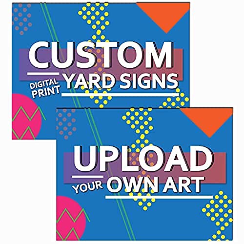 VSE Custom UV Printed Made-To-Order Plastic Yard Signs 24x18 Inch