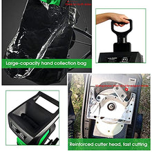YXCUSAM Garden Branch Chipper, 2400W Electric Wood Chipper with 50L Collection Bag, Suitable for Garden, Backyard
