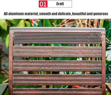 KUYBTU Patio Dining Set 5 Piece Outdoor Aluminum Patio Table and Chair Set, Suitable for Garden/Balcony/Courtyard, All-Weather Stackable Chair