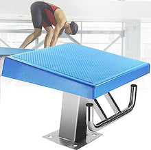 USZWBY Pool Diving Platform, 304 Stainless Steel Diving Board with Anti-Slip countertop, 15°Inclined Professional Diving Platform for Pools