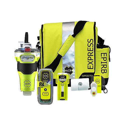 ACR GlobalFix V6 RLS EPIRB Survival Kit with ResQLink 410 RLS PLB and Ditchbag Yellow