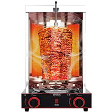 ERoomQ Stainless Steel Gas Broilers Home Rotisserie Oven,Grill Doner Kebab Machine with Temperature Adjustment Switch,50-300℃ (Gas)