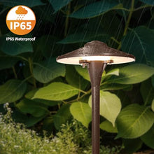 VISTA 4-Pack Cast Aluminum Landscape Path Lights, 12V Low Voltage Landscape Lighting Pathway Lights with 1.5W G4 LED Bulb for Outdoor Walkway Yard Garden Driveway