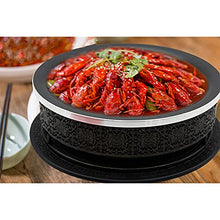 MNSSRN Aluminum Alloy Buffet Pot, Self-Service Heater Set, Catering Self-Service Mini Hot Pot, Outdoor Picnic Home,Red,41cm