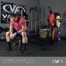 Valor Fitness Competition Bench Press Rack with Safety Spotter Bars Black