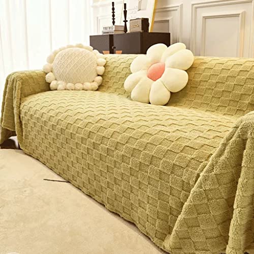VFIIIOLPAA Sofa Cover Fabric Style Sofa Towel Winter Luxury Sofa Cover Cover Sofa Blanket Full Cover (Color: D, Size: 180 * 130cm) (B 180 * 130cm)