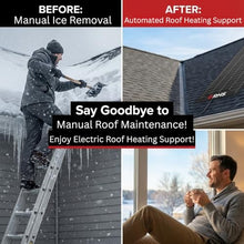 Roof Valley Ice Dam Heater Mat, Snow Melting Deicing System, 10 ft x 13 in