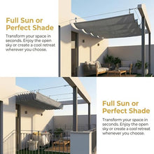 Patio Pergola Shade Cover， Retractable Canopy Replacement, Outdoor Pergolas Covers， for Patio, Sun Shades Cloth with Slide-On Wire Cable for Deck Gazebo Backyard,(W2*L9m/W6.56*L29.53ft)