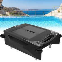 Automatic Cordless Robot Solar Powered Pool Skimmer Cleaner for All Swimming Pool Sur-face, Dual Charging Options, 2 Speed Modes, Smart Obstacle Avoidance