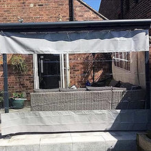 GJZDPMY Waterproof Outdoor Curtains - Clear Tarpaulin Cover Tear-Resistant Plastic Sheeting for Windows 2.8x3m Cold Weather Protection Perfect for Patios & Decks