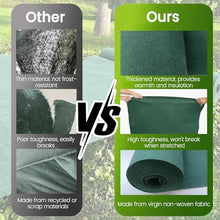 JYHHCYS Insulated Plant Covers for Winter, All-Weather Floating Row Cover for Outdoor Garden Bush Plants, Green Planket Frost Protection Plant Cover Reusable Easy to Cut(4.9x328ft/1.5x100m)