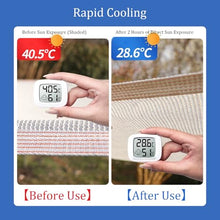HYDBCNA White Shade Cloth for Garden, Mesh Tarp with Grommets 85% Sunblock