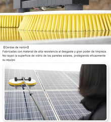 SHENGSHIYU Solar Panel Cleaning Brush,Automatic Outdoor Window Glass Solar,Electric Water Fed Kit,Extendable Water Fed Pool Cleaning Brush and Other Cleaning Activities with Telescopic Pole 3.5m