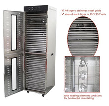 TECHTONGDA 40 Layers Commercial Food Dehydrator Stainless Steel