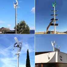 Wind Turbine Generator Kit, 5000W Magnetic Levitation Upright Wind Turbine 12V 24V 48V-220V with Waterproof Charge Controller Electricity Producer Equipment for Home RV Roof,12V