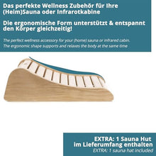 SOUQDWL Wooden Sauna Headrest - Ergonomic - Sauna Accessories Made of Pine Wood - Solid & Untreated Sauna Headrest Backrest Curved