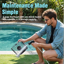 Piefeak Automatic Solar Pool Vacuum Cleaner with Auto-Escape and Auto-Turn, Solar Powered Pool Vacuum, with Solar and Rechargeable Dual Mode
