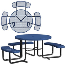 Leisure Craft 46" ADA Round Metal Picnic Table, Made in USA