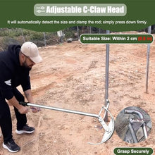 Large Size Sapling Puller, Sapling Root Post Puller Tool 90 cm Pole 1 inch Shaft For 0.8 Posts