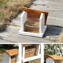 Bird Feeder Wooden Bird Feeding Garden Wild Birds House Outdoor Bird Feeder Outdoor Rainproof Hanging Bird Feeders Outdoors
