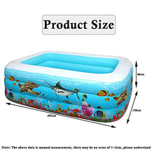 Blow Up Pool for Kids Full-Sized Rectangle Pool Adults Toddlers Oversize Lounge Kiddie Pools Inflatable Water Park (305 * 150 * 66CM)