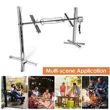 JYXYXSCP Automatic Rotating BBQ Rotisserie Grill Kit,Outdoor Camping Rotisserie Spit Roaster,Stainless Steel Grill for Picnic