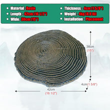 Elitix Stepping Garden Stone Log Effect Step Resin Stone 1/2 / 3/4 / 5 Pcs, Garden Stepping Stone for Yard Lawn Pathway Pavers, Round Decorative Stone for Path Ornaments(Color:42cm,Size:5 pcs)
