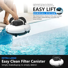 Cordless Robotic Pool Cleaner | Dual-Motor with Auto Stop, 90 Min Runtime – Quiet & Energy-Efficient for In-Ground & Above-Ground Pools