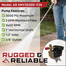 The ROP Shop OEM AR 1" Shaft 3000 PSI Pressure Washer Pump for MI-T-M CA-3003-0MHB, CA-3003-0MRB